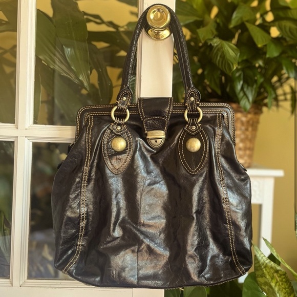 Per Se Leather Handbag - Picture 2 of 8